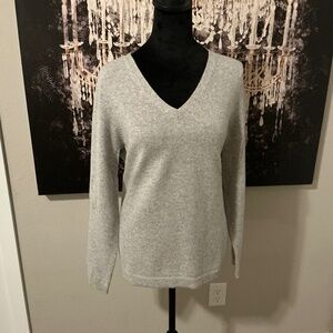 Talbots Grey Cashmere Sweater